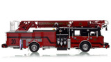 1:50 scale model of St. Louis Fire Department 2020 Spartan/Smeal 75' Truck 20 - North Riverfront