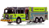 1:50 scale model of Miami-Dade Fire Rescue 2022 Sutphen Pumper Tanker 60 - Redland
