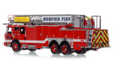 1:50 scale model of Memphis Fire Department 2023 E-One Typhoon Truck 2 - North Memphis