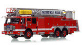 1:50 scale model of Memphis Fire Department 2022 E-One Typhoon Truck 20 - Ridgeway