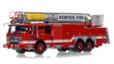 1:50 scale model of Memphis Fire Department 2023 E-One Typhoon Truck 23 - Raleigh