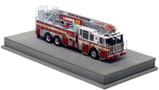 1:50 scale model of Fire Department City of New York 2014 Ferrara Ladder 129 - Queens