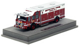 1:50 scale model of Boston Fire Department 2021 E-One Typhoon Rescue 2 - Roxbury