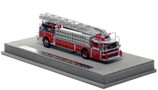 1:50 scale model of Chicago 1973 American LaFrance 100' Ladder Chief - H&L Co. 1 - North Loop