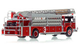 1:50 scale model of Chicago 1973 American LaFrance 100' Ladder Chief - H&L Co. 3 - North Loop