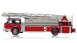 1:50 scale model of Chicago 1973 American LaFrance 100' Ladder Chief - H&L Co. 9 - Norwood Park