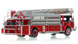 1:50 scale model of Chicago 1973 American LaFrance 100' Ladder Chief - H&L Co. 9 - Norwood Park