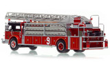 1:50 scale model of Chicago 1973 American LaFrance 100' Ladder Chief - H&L Co. 9 - Norwood Park