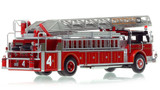 1:50 scale model of Chicago 1973 American LaFrance 100' Ladder Chief - H&L Co. 4 - Chinatown