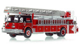 1:50 scale model of Chicago 1973 American LaFrance 100' Ladder Chief - H&L Co. 4 - Chinatown
