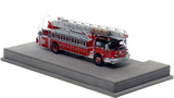 1:50 scale model of Chicago 1973 American LaFrance 100' Ladder Chief - H&L Co. 21 - Lakeview