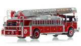 1:50 scale model of Chicago 1973 American LaFrance 100' Ladder Chief - H&L Co. 21 - Lakeview