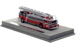 1:50 scale model of Chicago 1973 American LaFrance 100' Ladder Chief - H&L Co. 21 - Lakeview