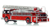 1:50 scale model of Chicago 1973 American LaFrance 100' Ladder Chief - H&L Co. 21 - Lakeview