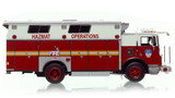 1:50 scale model of FDNY 1991 Mack MC/1982 Saulsbury HAZMAT Operations - Citywide