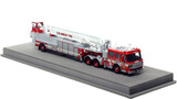 1:50 scale model of Columbus Division of Fire 2001 ALF Eagle/LTI 110’ TDA Ladder 12 - Hilltop (SW Columbus