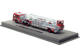 1:50 scale model of Columbus Division of Fire 2001 ALF Eagle/LTI 110’ TDA Ladder 12 - Hilltop (SW Columbus