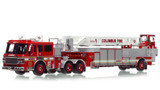 1:50 scale model of Columbus Division of Fire 2001 ALF Eagle/LTI 110’ TDA Ladder 13 - Ohio State University