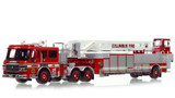 1:50 scale model of Columbus Division of Fire 2001 ALF Eagle/LTI 110’ TDA Ladder 24 - North Columbus