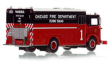 1:50 scale model of Chicago 1970 Mack MB/1972 Platt Flying Manpower Squad 1 - South Side