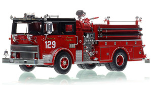 1:50 scale model of Chicago Fire Department 1974 Mack MB Engine Co. 129 - South Side - Auburn Gresham