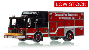 1:50 scale model of Chicago Fire Department 1996 HME/Saulsbury Hazardous Incident Team 