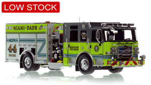 1:50 scale model of Miami-Dade Fire Rescue 2023 Pierce Enforcer Engine 44 - Palm Springs North