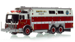 1:50 scale model of FDNY 1985 Mack MC/Saulsbury Rescue 1 - Manhattan