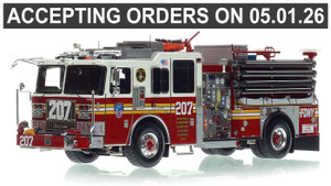 1:50 scale model of FDNY 2022 Seagrave Attacker HD Engine 207 - Brooklyn