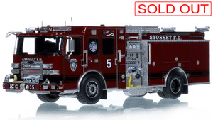 1:50 Scale Diecast Model of Syosset Fire Department 2022 Pierce Enforcer Engine 585