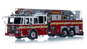 1:50 Scale Model of FDNY 2024 Seagrave Attacker HD 100' Ladder 3 - Manhattan