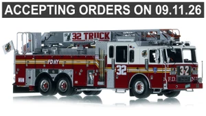 1:50 Scale Model of FDNY 2022 Seagrave Attacker HD 100' Ladder 32 - Bronx