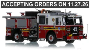 1:50 Scale Model of FDNY 2020 Seagrave Attacker HD Engine 43 - Bronx