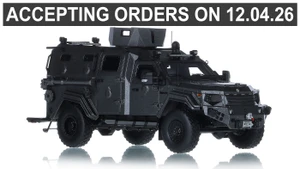 1:50 Scale Model of Terradyne Gurkha MPV - Metallic Grey