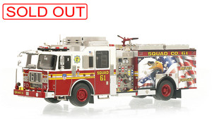 1:50 museum grade scale model of FDNY Squad 61