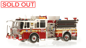 1:50 scale museum grade replica of FDNY Engine 211