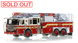 1:50 museum grade scale model of FDNY Ladder 26