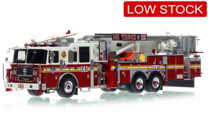 1:50 scale model of FDNY 2013 Seagrave Attacker 95' Tower Ladder 161 - Brooklyn