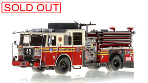 1:50 scale model of FDNY Seagrave Engine 43