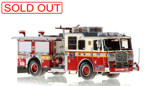 1:50 scale model of FDNY Seagrave Engine 63