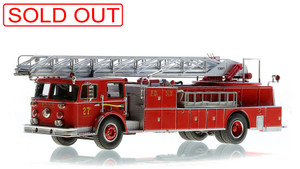 1:50 scale model of FDNY Ladder 27-2 Seagrave 100' Rear Admiral