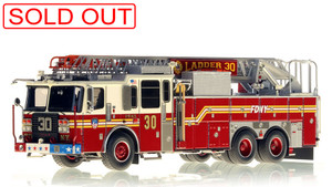 1:50 scale model of FDNY Ladder 30
