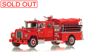 1:50 scale model of FDNY 1969 Mack® R Pumper - Engine 209