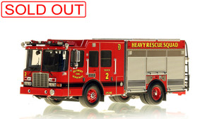 1:50 scale model of Detroit Fire Department HME Heavy Rescue Squad 2