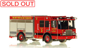 1:50 scale model of Detroit Fire Department HME Heavy Rescue Squad 3