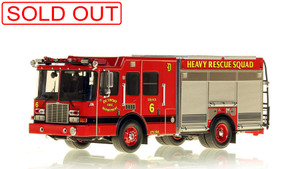 1:50 scale model of Detroit Fire Department HME Heavy Rescue Squad 6