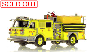 1:50 scale model of FDNY 1980 American LaFrance Engine 65 in Manhattan