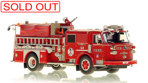 1:50 scale model of FDNY 1980 American LaFrance Engine 160 in Staten Island