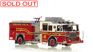 1:50 museum grade scale model of FDNY Squad 8