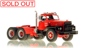1:50 scale model of Mack® B-81 Tandem Axle Tractor - Red